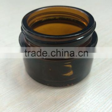 30g cosmetic packaging amber glass cream jar