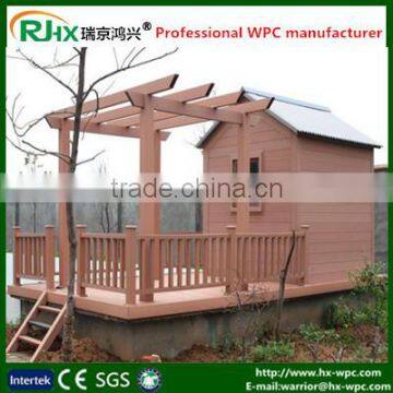 WPC pergolas with durable 200*200mm Post for modern garden decoration