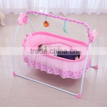 High quality Rocking crib/Bed with USB connector,funny MP3 player