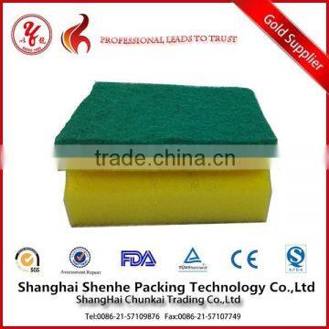 Sponge scouring pad for housework