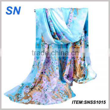 Wholesale 2014 winter fashionable stock pure silk scarf                        
                                                Quality Choice