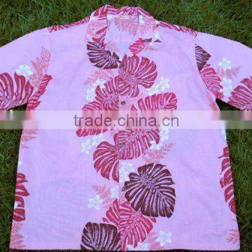 men's short sleeve beach hawaiian shirt