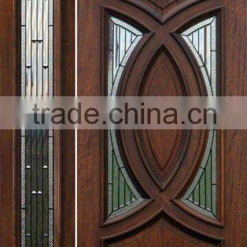 15 Lites Glass Modern Wood Door Designs Side Lite DJ-S9804MSO