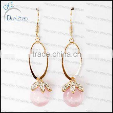 fashion long earrings single stone earrings