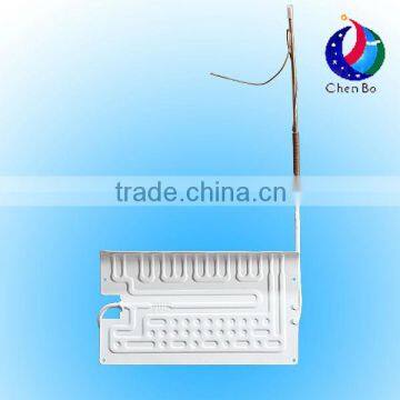 Aluminum roll bond refrigerator evaporator