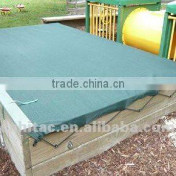 Green Waterproof Sandpit Tarpaulin