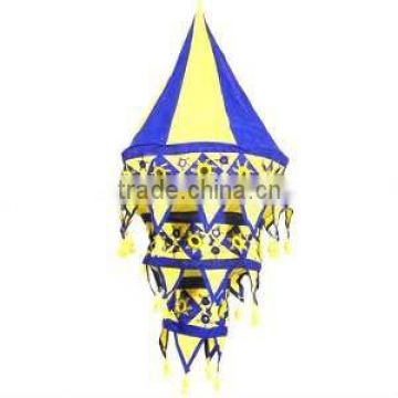 Blue-yellow lamp shade