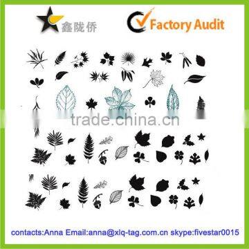 2014 Simple natural fashion custom leaf tattoo sticker