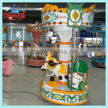 Cheap amusement park rides 3 seats mini carousel