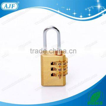 AJF 2015 Hotsale 20mm Small Metal Brass 4 Wheel Bag Number Lock photo-3