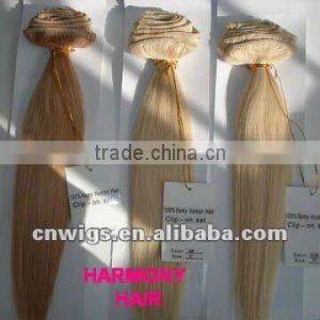 2014 BESTSELLING clip on remy hair extension