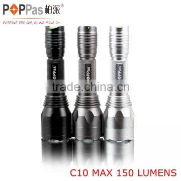 POPPAS C10 XPE 3w led rechargeable reflector flashlight