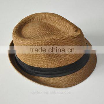 Best Selling Black Band 100%Paper Straw Cheap Panama Hats