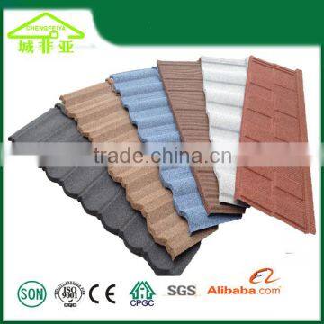 Stone Chip Coated Chinese roof tiles