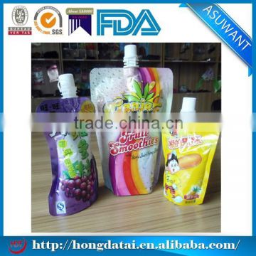 wholesale liquid stand up pouch with spout for children jelly