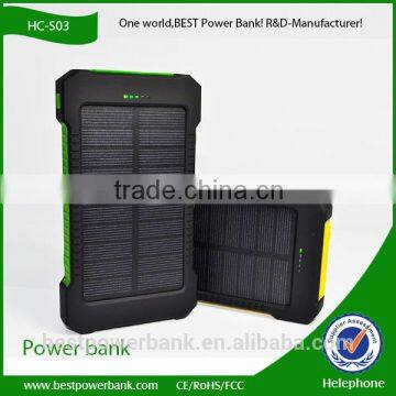 HC-S03 2016 Products Solar Power Bank Charger for Cell Phones Smartphones photo-3