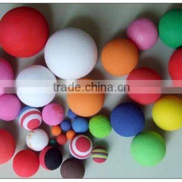 colorful and cheaper sponge foam ball