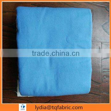 55"/56" 100% cotton 20x10 40x42 two side brushed blue color dyed flannelette cloth