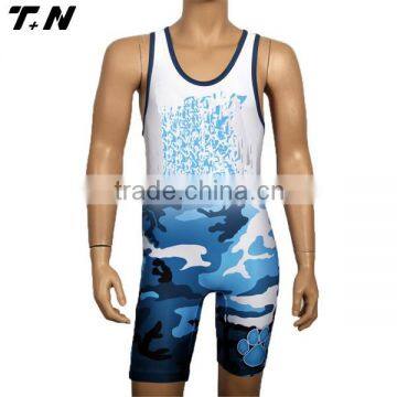 Best quality dry fit sublimated wrestling singlet