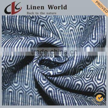 Hight Quality Printed Linen Rayon Fabric
