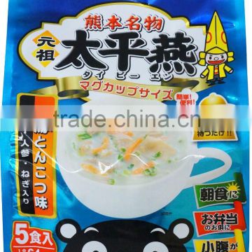 Japanese low fat food Bean thread noodle soup 'Tonkotsu' pork bone soup flavour