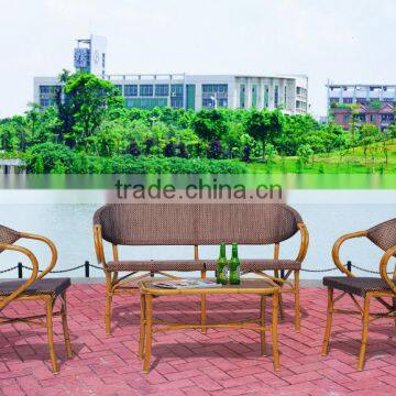 SF124 Rattan Cheap Bamboo outdoor furniture