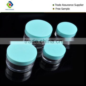 generous design ABS cap make up PETG plastic container lotion cream jar