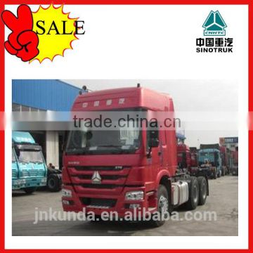 High quality 2016 new 80ton sinotruk 371hp howo 6x4 tractor truck for Ethiopia market ZZ4257N3241W