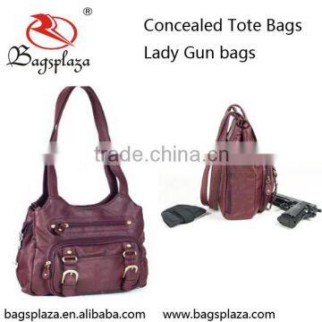 GB003 China factory vintage PU locking gun purse handbags for women