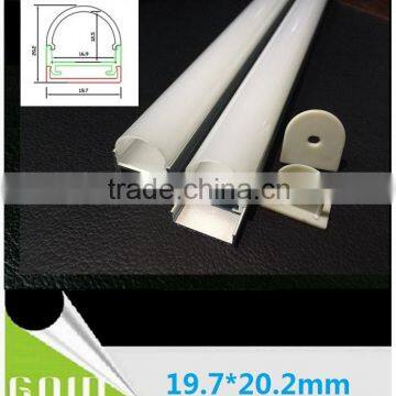 strip lights led aluminum profiles 19.7*20mm 1m,2m,3m available