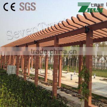 Cheap WPC pergola from China, garden decoration