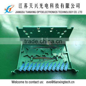 12 port ABS material fiber optic splice tray