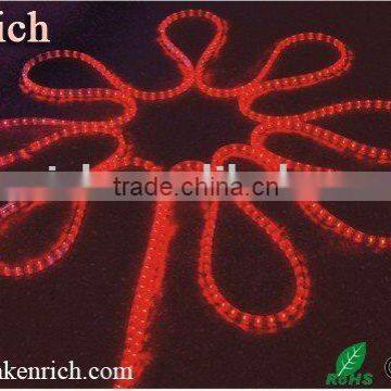 type2:2 wires round rope Red LED Rope 30 LEDs / 36 LEDs