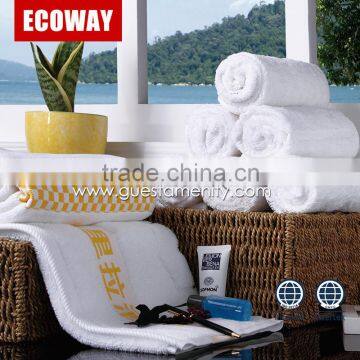 Eco-friendly White 100% Cotton Bathroom Hotel Towel for adults