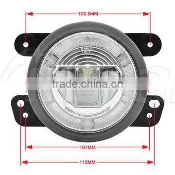 OEM Fit 3.5" LED Driving High Power LED Projector Fog Lamps With DRL Lights for Jeep Wrangler / Cherokee photo-6