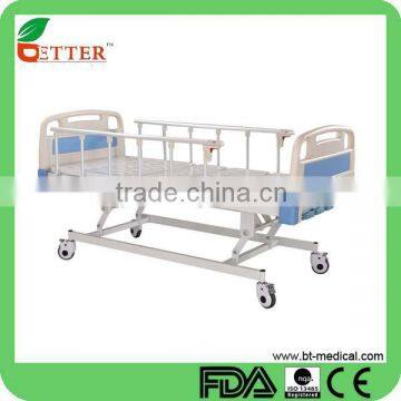 3 crank manual portable hospital bed