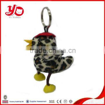 custom cute plush bird keychain toy