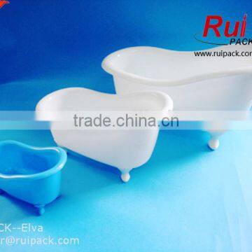 PP mini bathtub container, plastic bathroom products container, mini bathtub