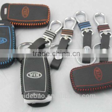 top layer custom genuine leather car key holder wholesale