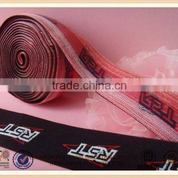 Jacquard astic webbing with silicone print