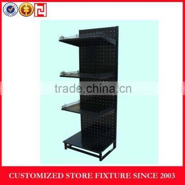 4 layers metal food display rack for supermarket