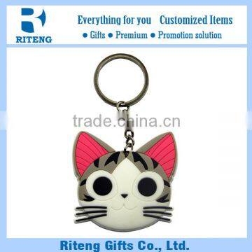 Professional Cat PVC Keyring Wholesale
