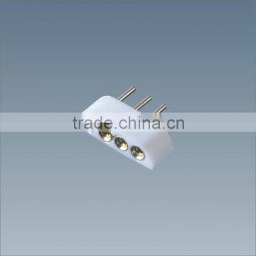 LED PCB male header connect, 4 pin 4 pin double row pcb led connector without wire