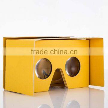 Reality Glasses Case Paper Google Cardboard 3D VR BOX yellow