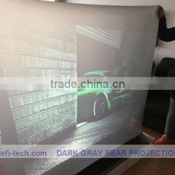 Transparent color Rear projection foil/film for Glass window, Stores, No reflection of the screen