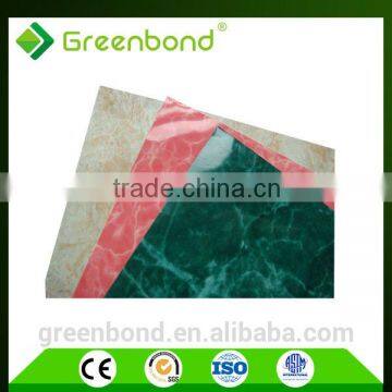 Greenbond marble house decoration material aluminium composite panel