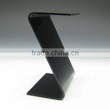 Black Z Style Display Acrylic riser shelf, shelf riser