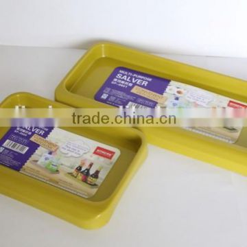 Square shape Plastic tray/Plastic Dinnerware/Plate/ Dishes/Plastic Tray With Colander/water proof fruit plate/Vegetable Plate/