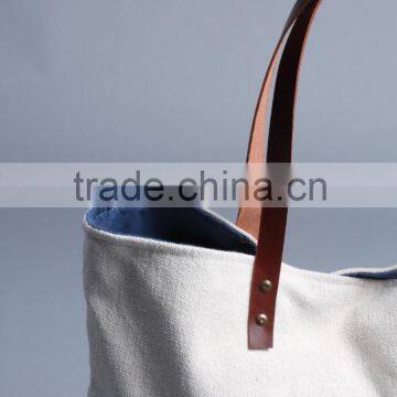 Super Quality Large Summer Beach Bag Leather Handles Wholesale photo-3