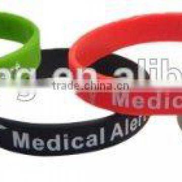 High quality christmas promotion cheap silicon rubber braselet wristband